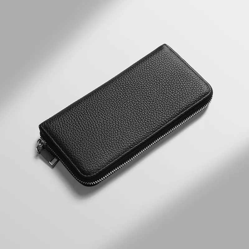 Sinco zipper closure wallet leather card holder wallet