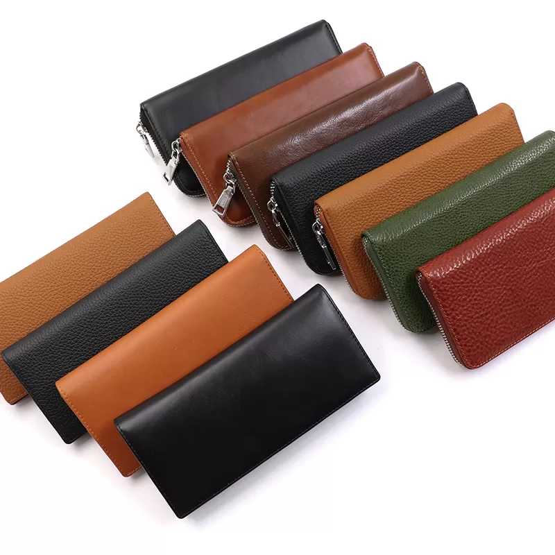 Sinco zipper closure wallet leather card holder wallet