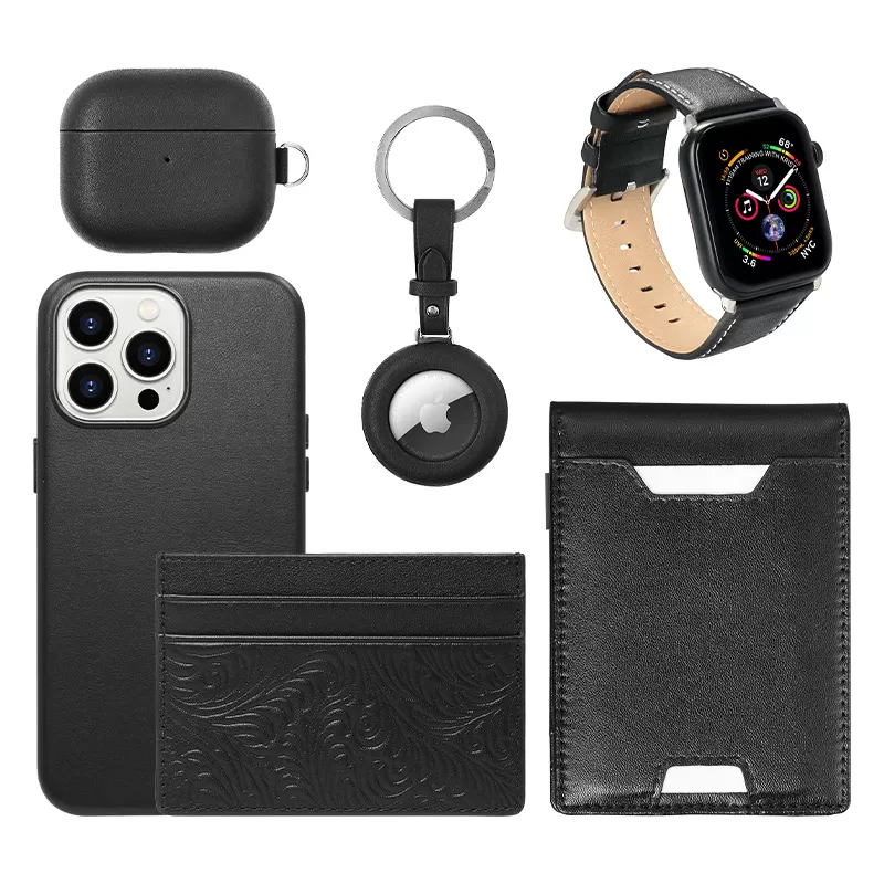 Sinco custom leather card holder embossed design card holder