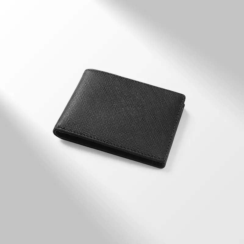 Sinco saffiano texture leather credit card holder wallet