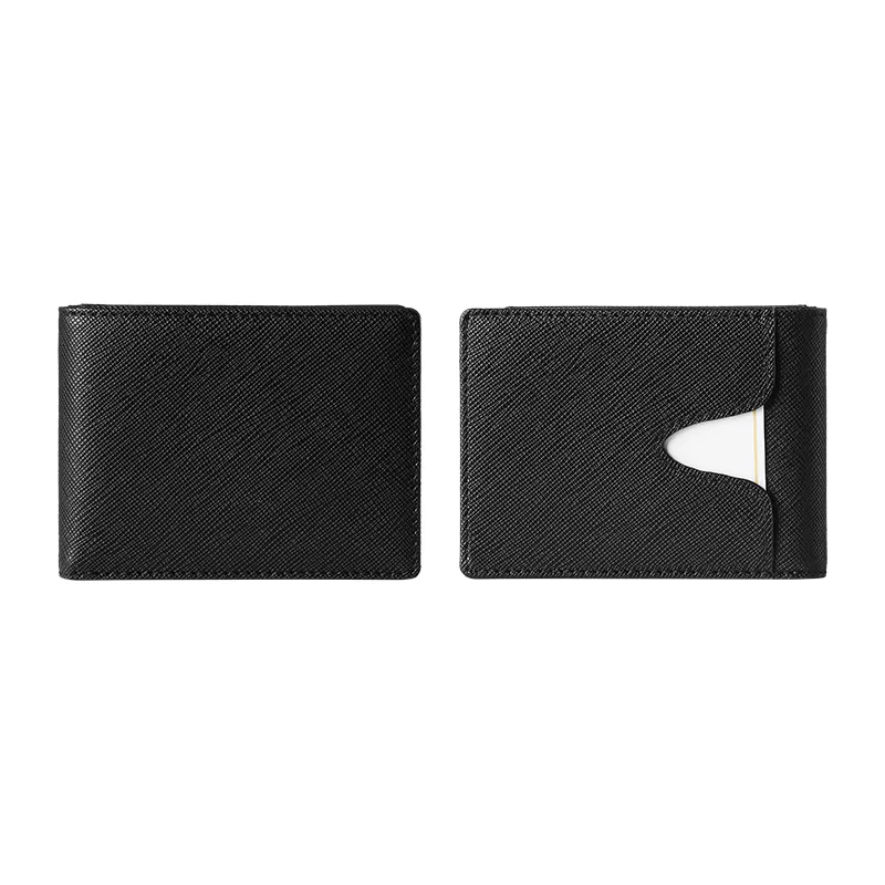 Sinco saffiano texture leather credit card holder wallet