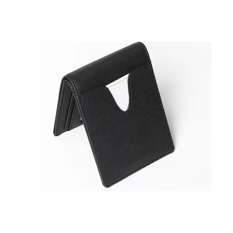 Sinco saffiano texture leather credit card holder wallet