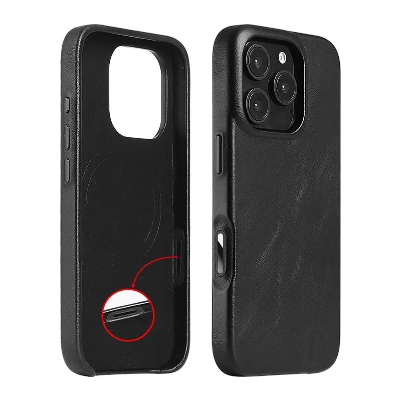 Sinco leather phone case custom with camera control button