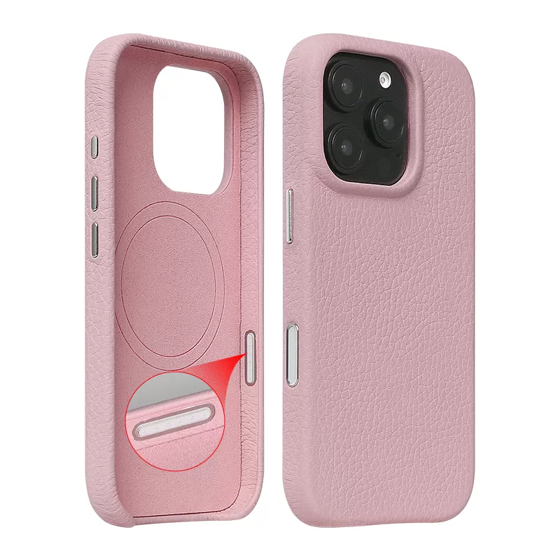Sinco custom leather phone case with camera control button