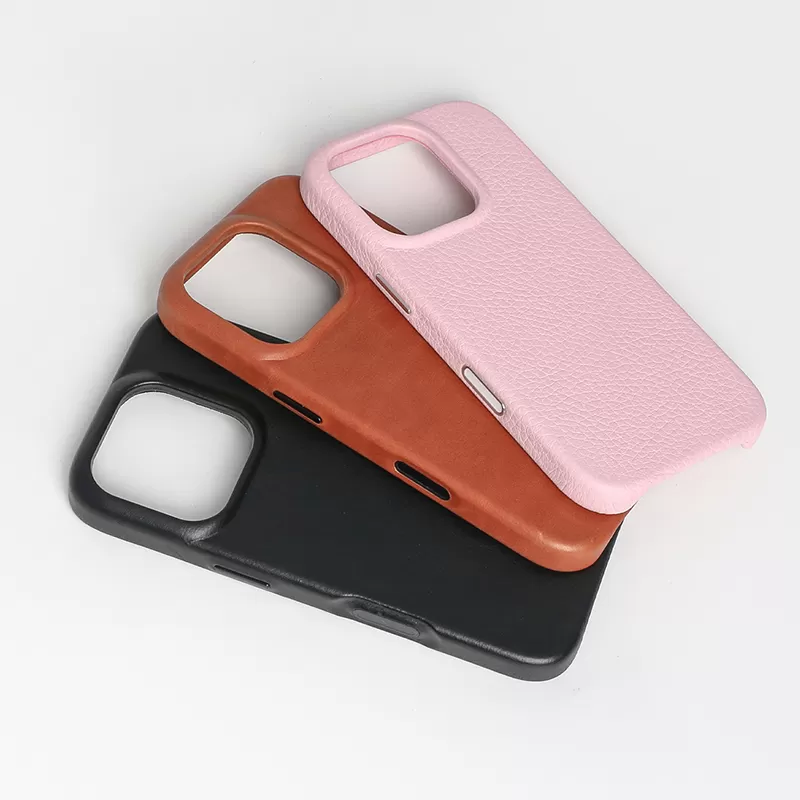 Sinco custom leather phone case with camera control button