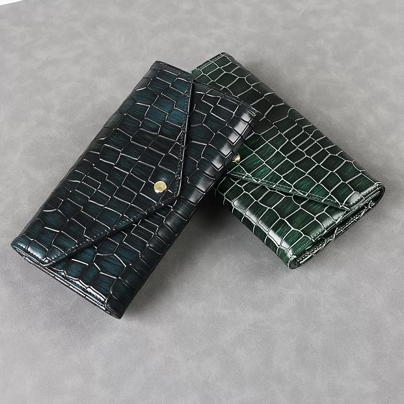 Sinco alligator Pattern wallet card holder leather for women
