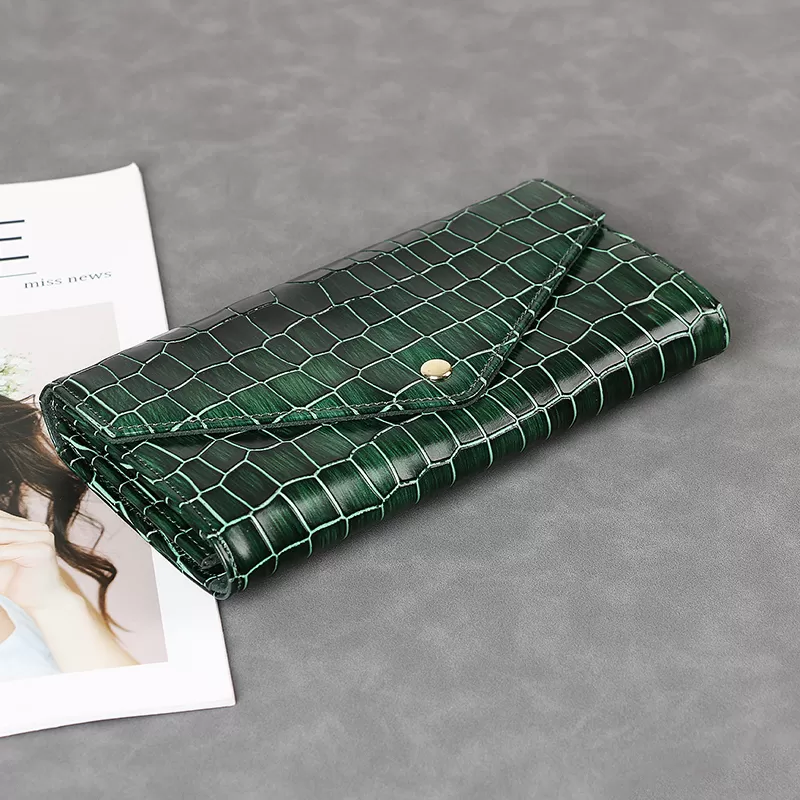 Sinco alligator Pattern wallet card holder leather for women