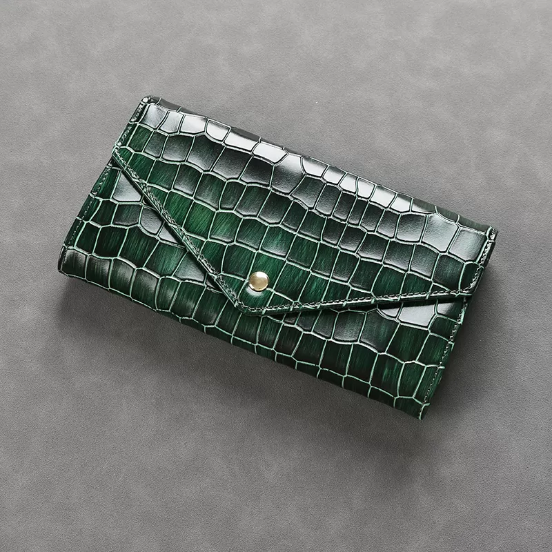 Sinco alligator Pattern wallet card holder leather for women