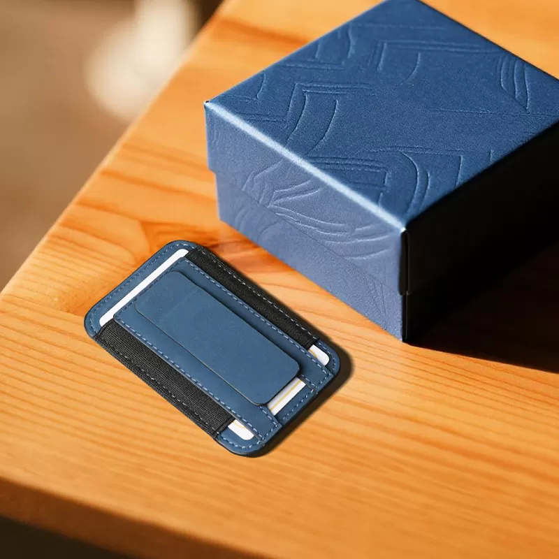 Sinco magnetic card holder leather id card holder