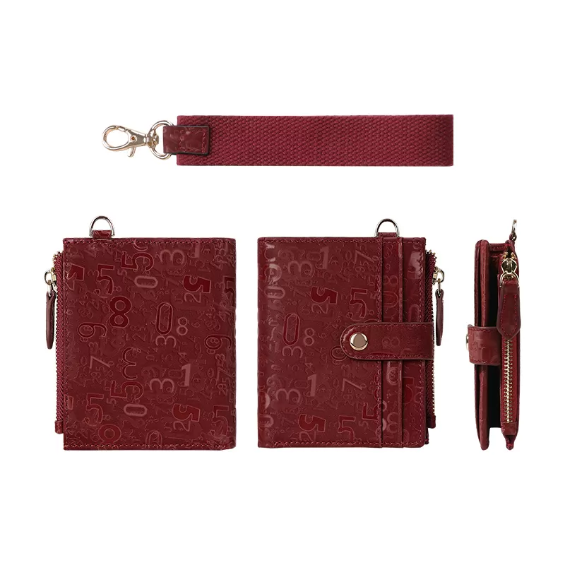 Sinco leather credit card holder wallet with wrist