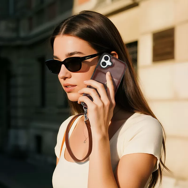 Sinco custom leather phone case with card holder