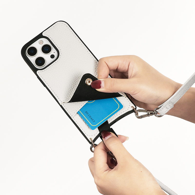 Sinco crossbody leather phone case with card holder