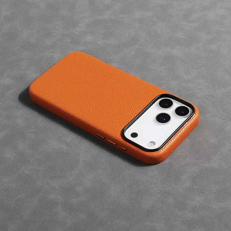 Sinco leather custom logo phone case for iphone 17