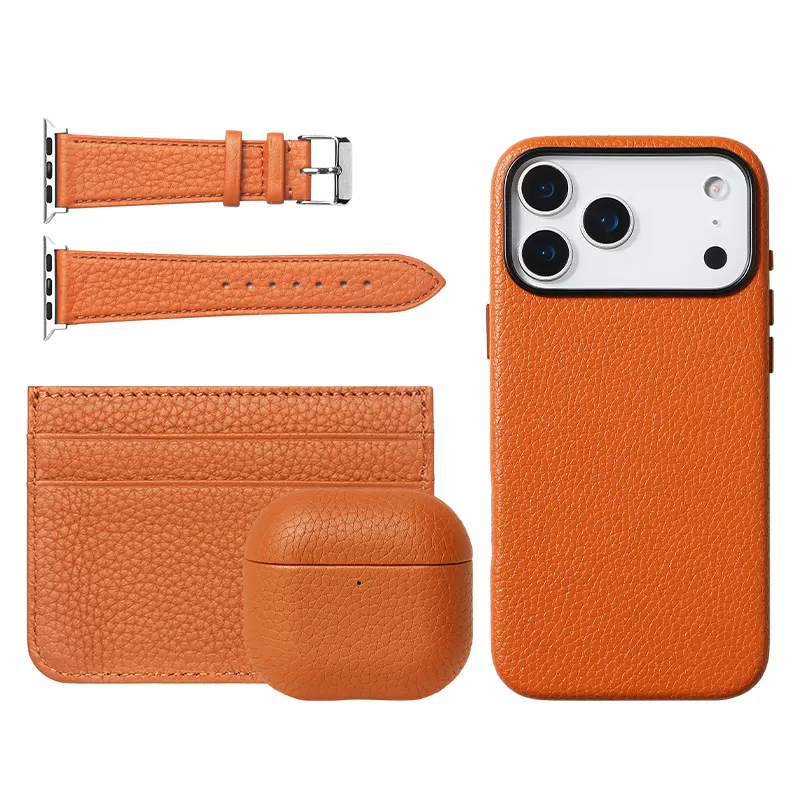 Sinco leather custom logo phone case for iphone 17