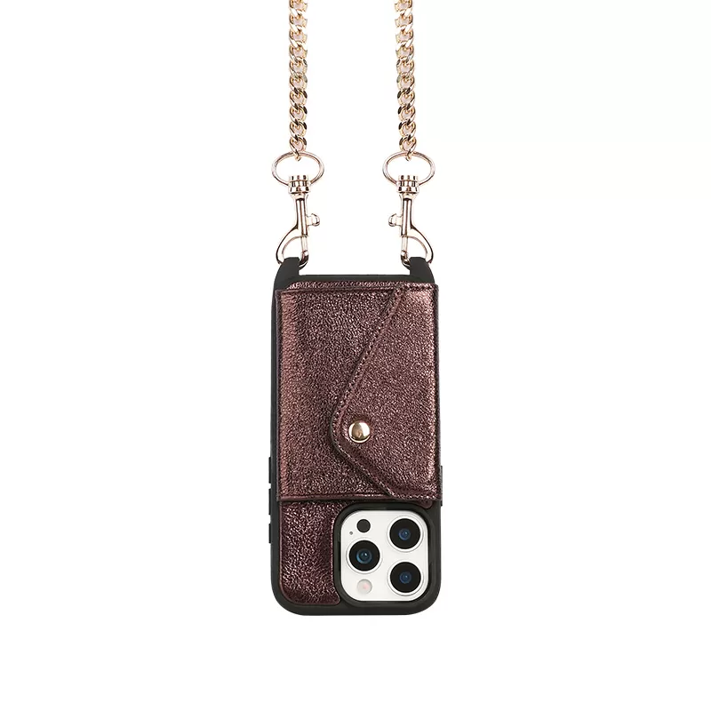 Sinco custom leather phone case with strap crossbody