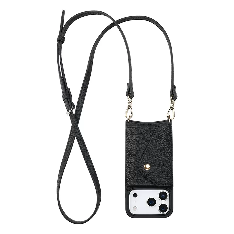 Sinco phone case with chain custom leather with card holder