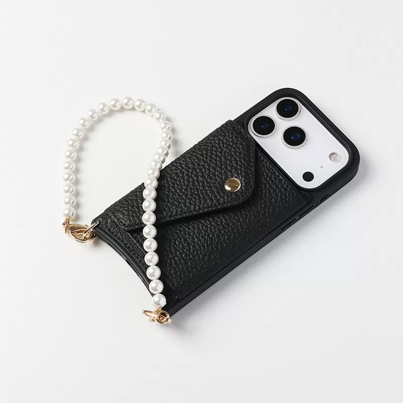 Sinco phone case with chain custom leather with card holder
