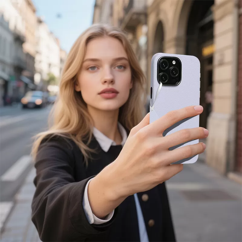 Sinco make leather cell phone case custom logo and colors