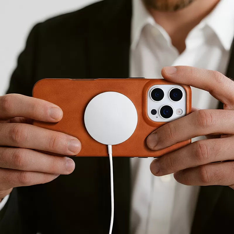 Sinco custom leather phone case with magnetic card holder