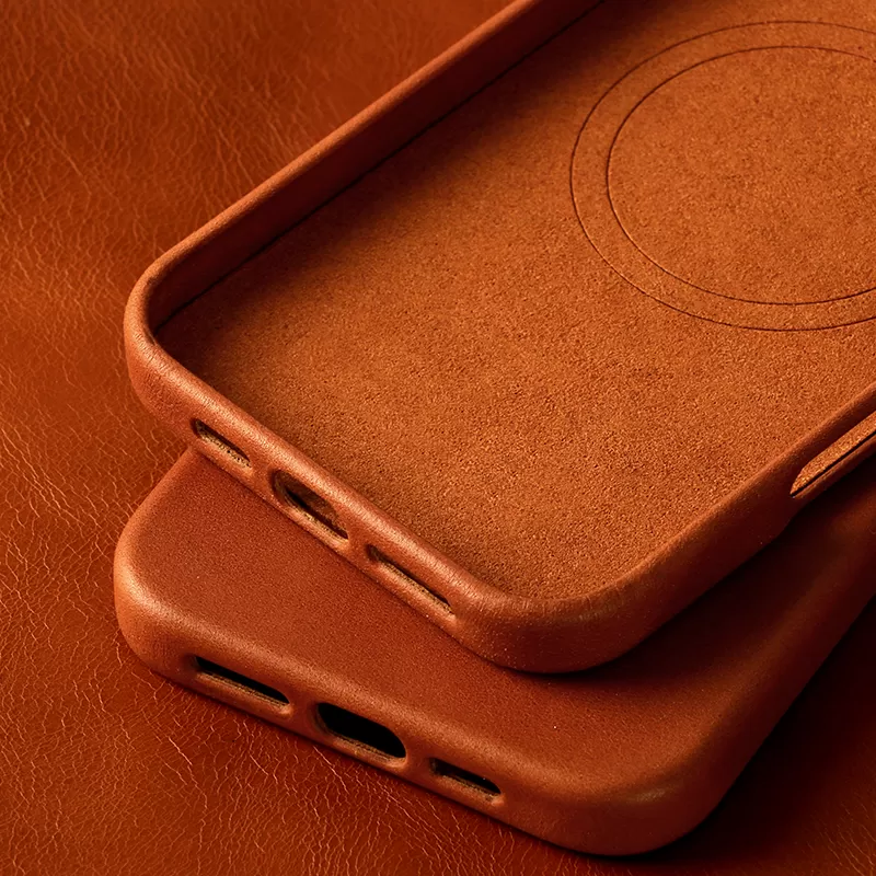 Sinco custom leather phone case with magnetic card holder