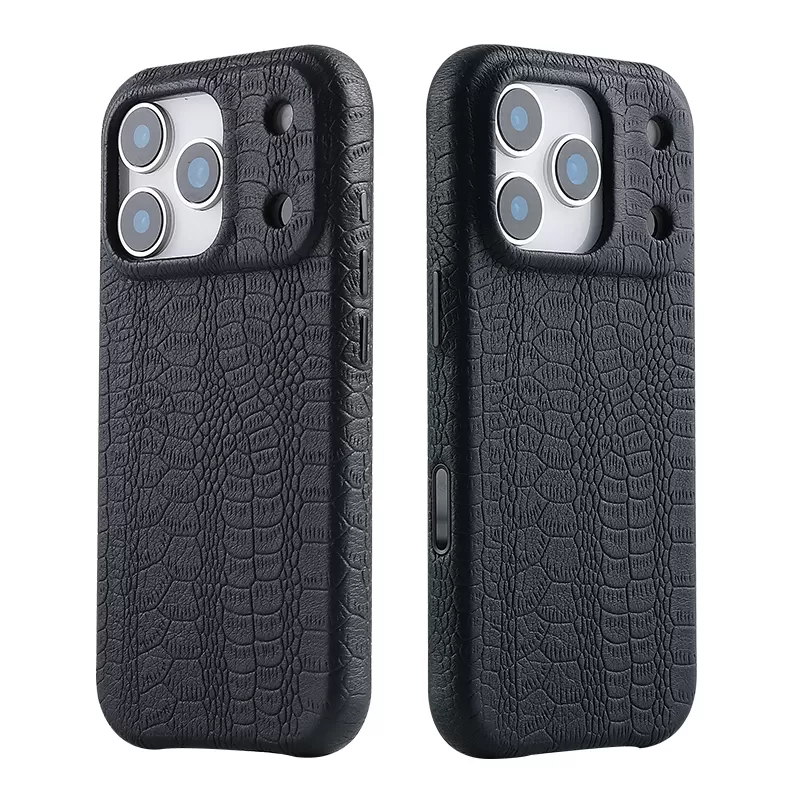 Sinco custom color snake pattern leather phone case