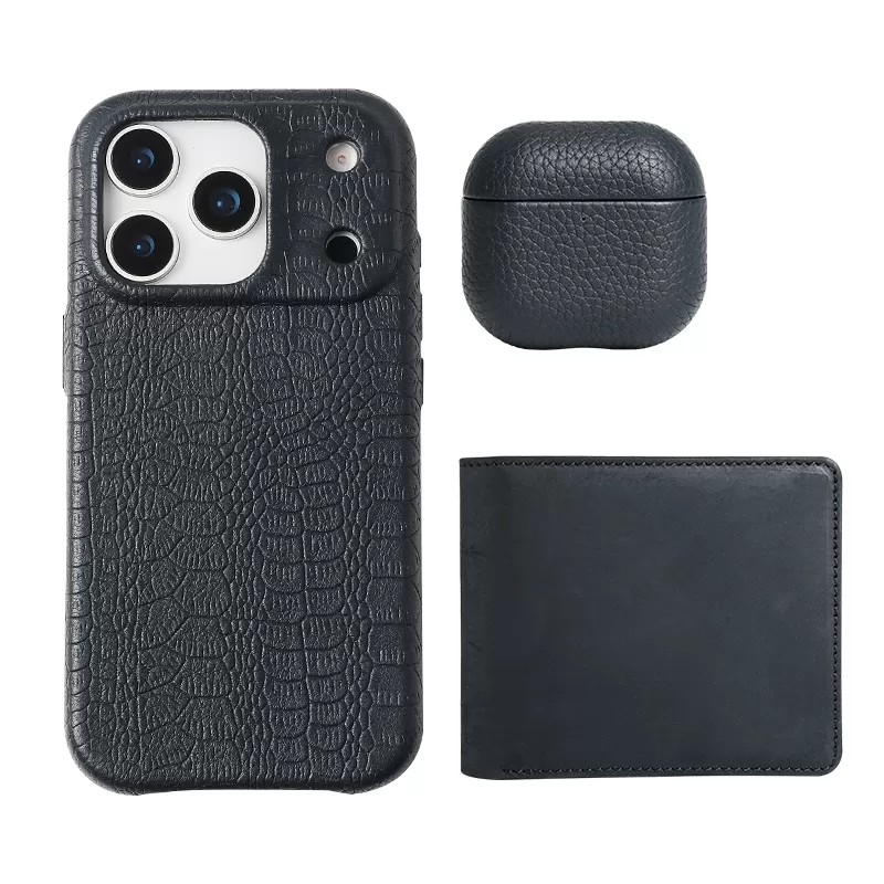 Sinco custom color snake pattern leather phone case