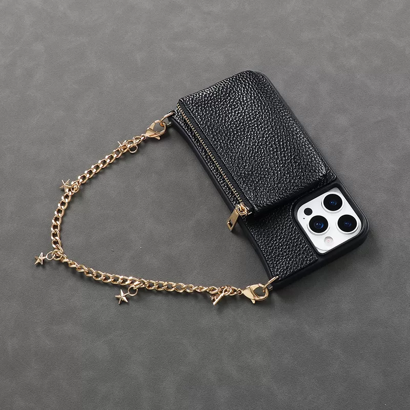Sinco phone case with crossbody strap custom leather