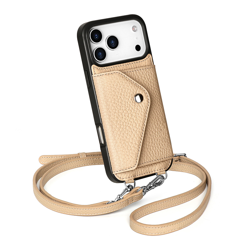 Sinco leather lanyard phone case for iphone 17 cover