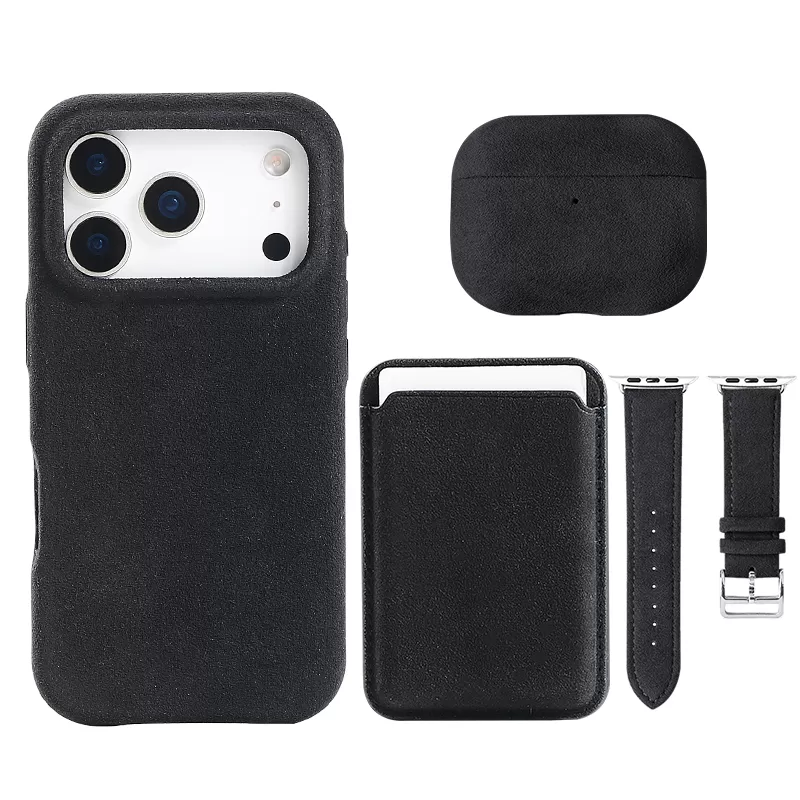 Sinco alcantara material handmade mobile phone leather case