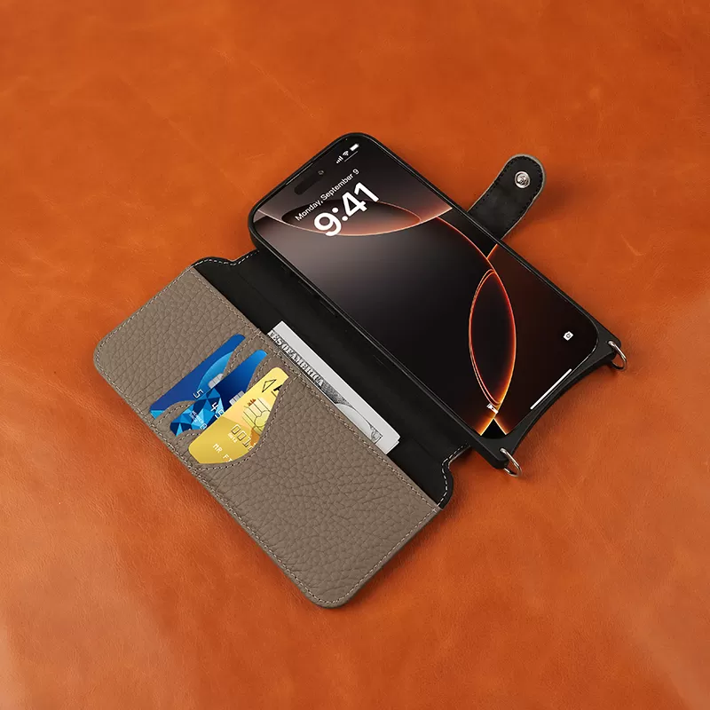 Sinco leather cellphone accessories flip phone cover