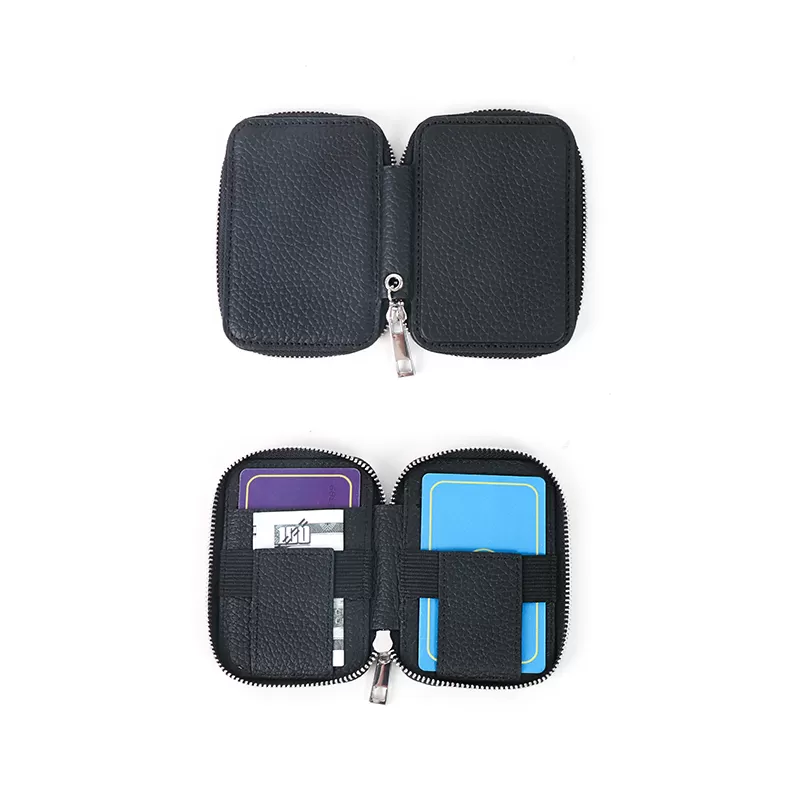 Sinco full grain cowhide leather phone case with magnetic card holder