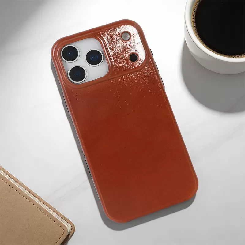 Sinco retro leather glossy leather case cover for phone