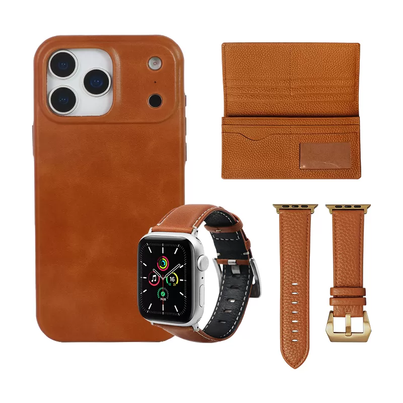 Sinco retro leather glossy leather case cover for phone