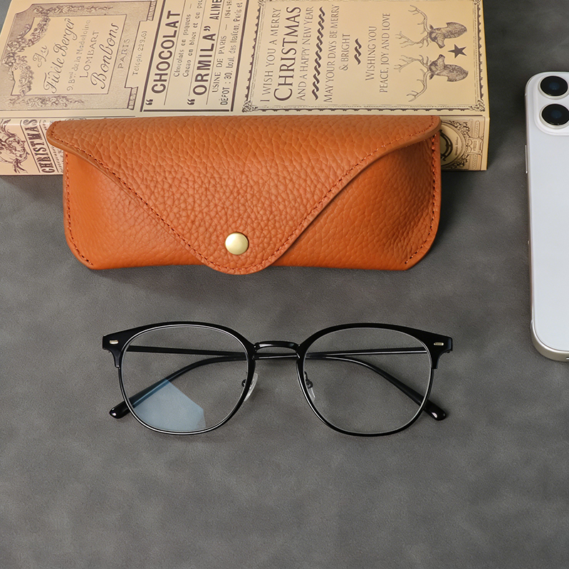 Sinco full grain leather premium eyewear cases custom