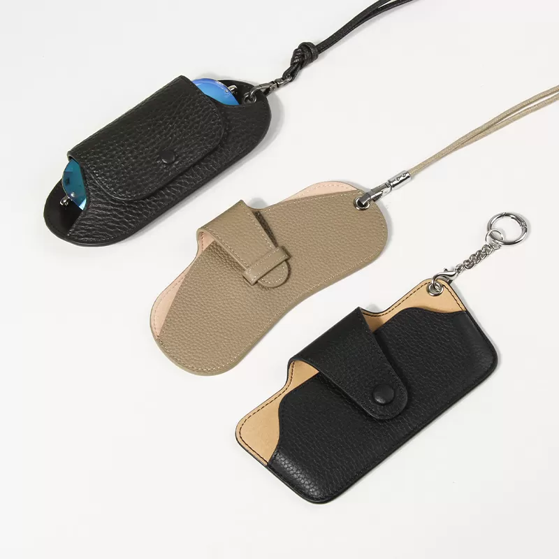 Sinco cowhide leather material eyewear case box