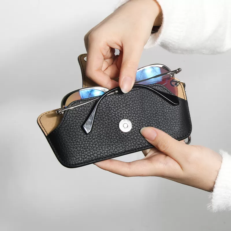 Sinco cowhide leather material eyewear case box