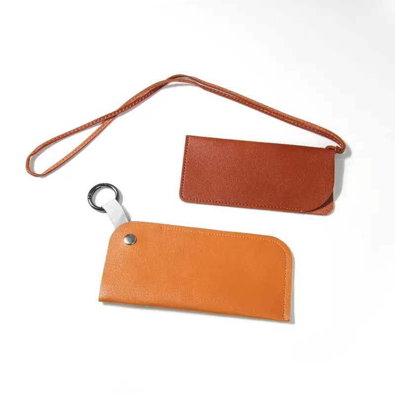 Sinco custom eyewear genuine leather cases lanyard design