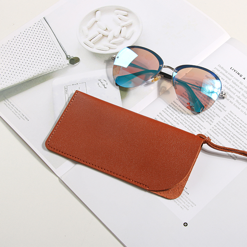 Sinco custom eyewear genuine leather cases lanyard design