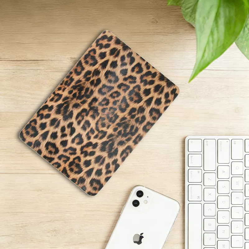Sinco custom pu leather leopard laptop case cover trendy