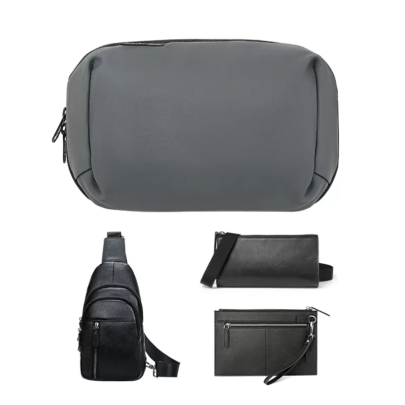Sinco nylon wash bag supports customized leather material