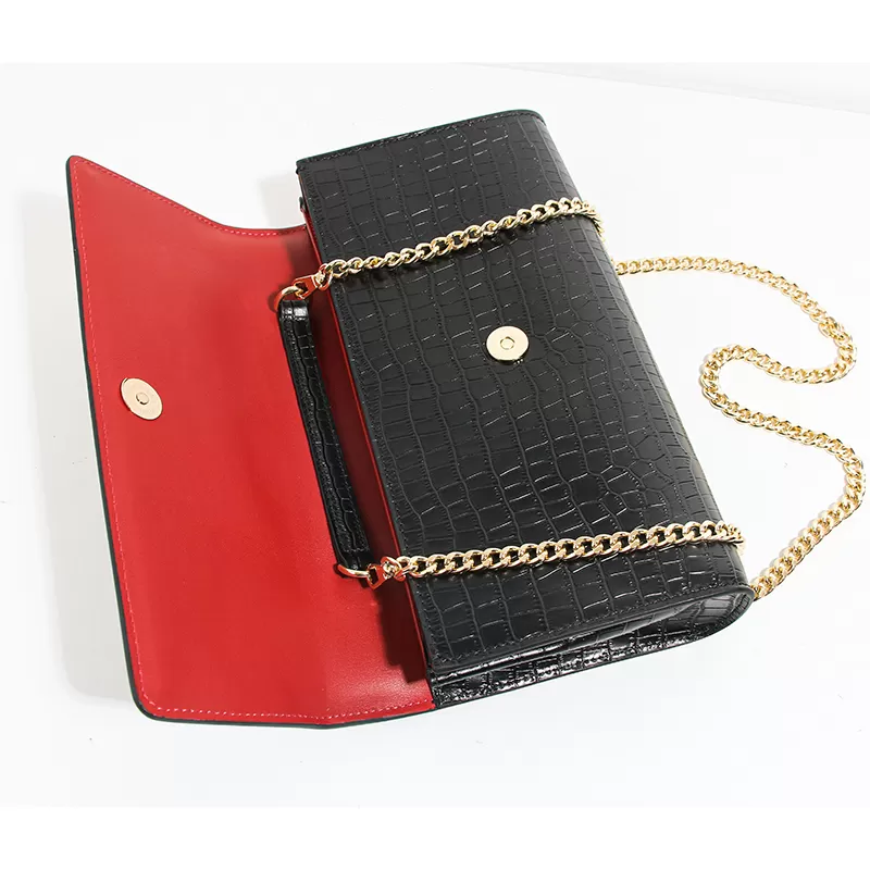 Sinco Genuine Leather Crocodile Pattern Shoulder Bag for Women