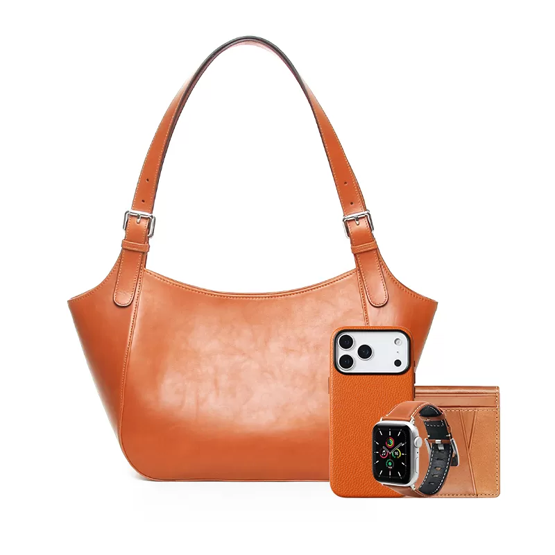 Sinco premium full grain leather shoulder bag for women