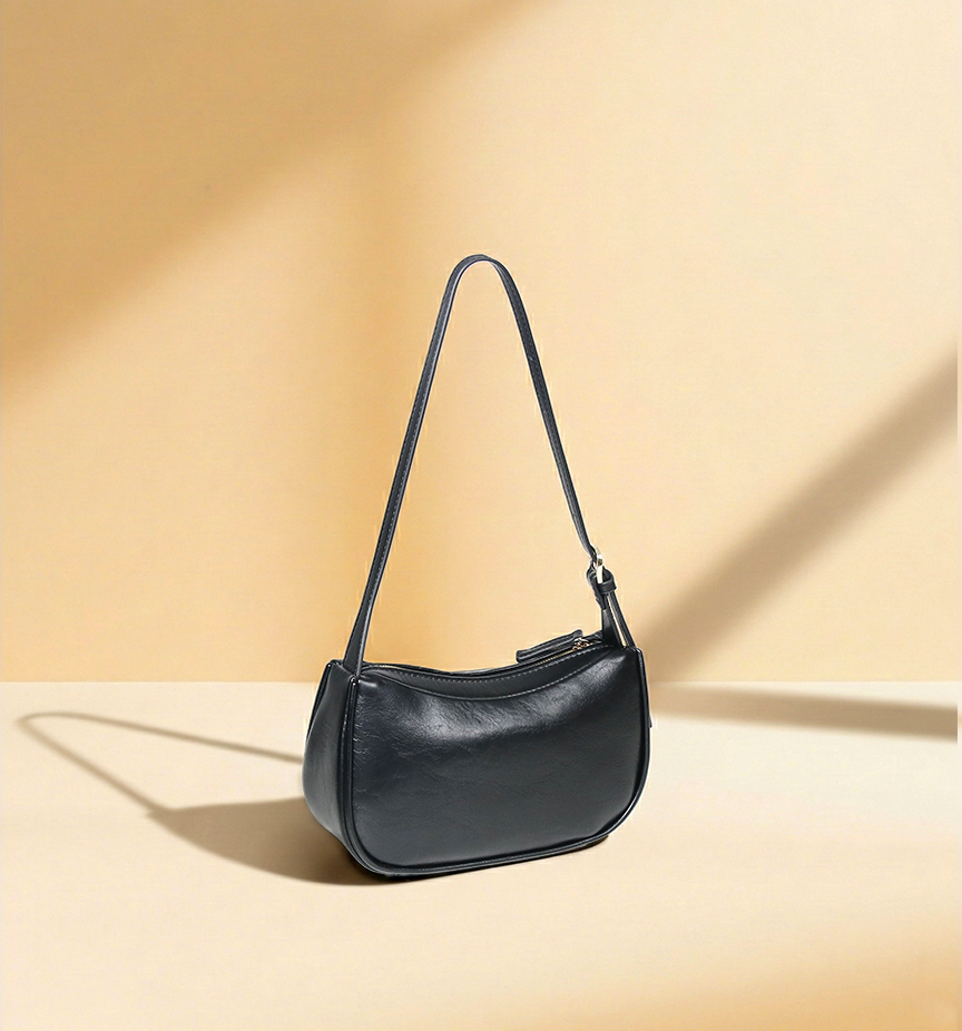 Sinco custom black leather shoulder bag for women 2026