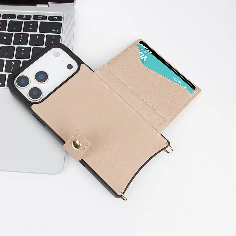 Sinco genuine leather crossbody phone case with card holder