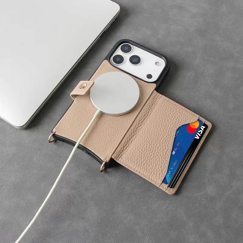 Sinco genuine leather crossbody phone case with card holder