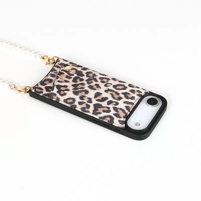 Sinco leopard print phone case with card slot