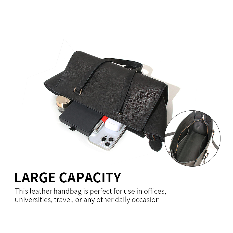 Sinco custom top grain leather tote bag for women