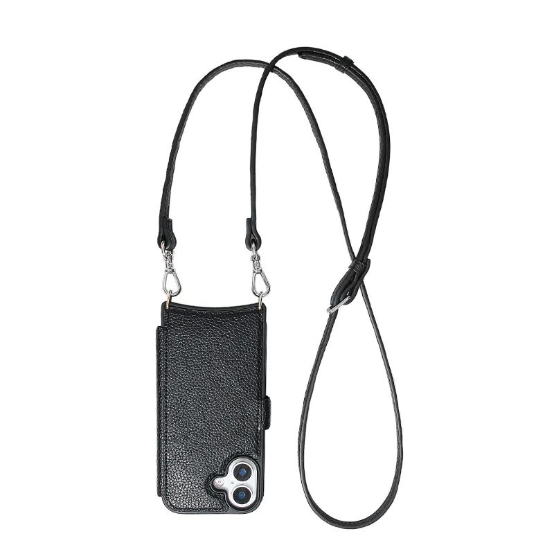 Sinco custom leather crossbody phone case with card holder