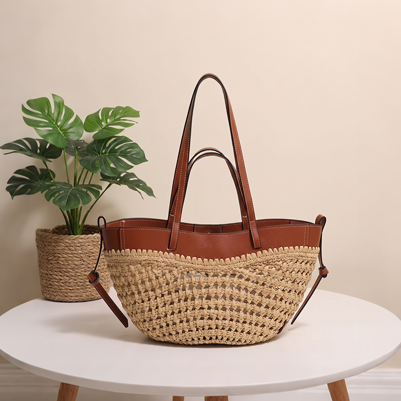 Sinco Fashion Bohemian Raffia Woven Tote Bag