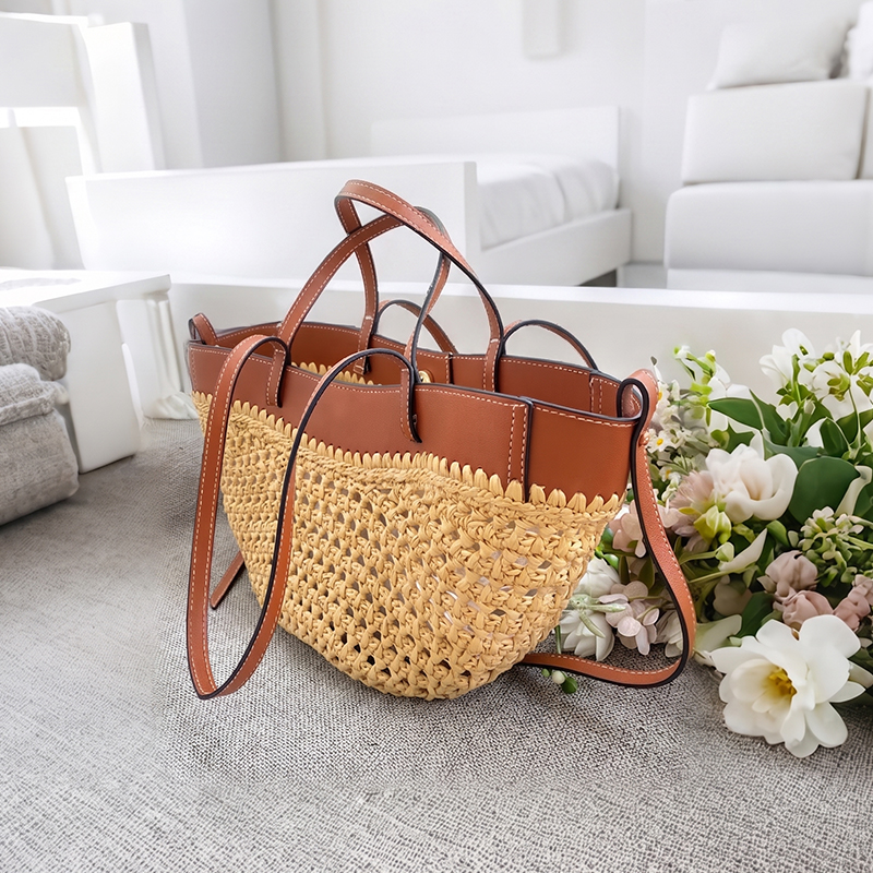 Sinco Fashion Bohemian Raffia Woven Tote Bag